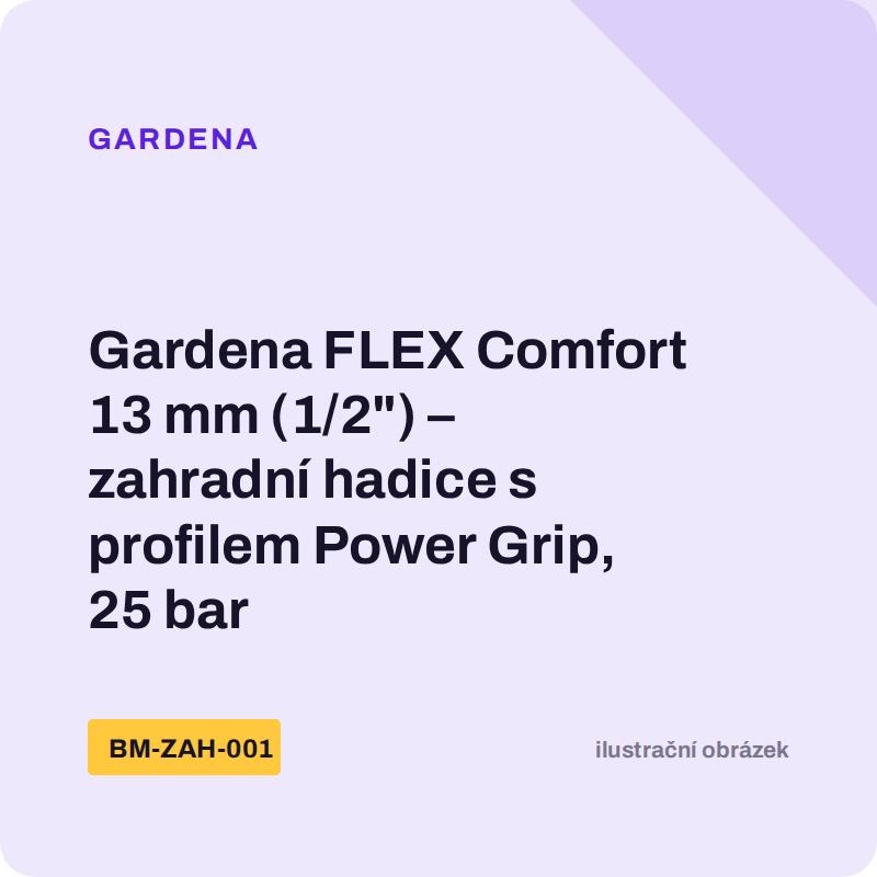 Gardena FLEX Comfort 13 mm (1/2") – zahradní hadice s profilem Power Grip, 25 bar